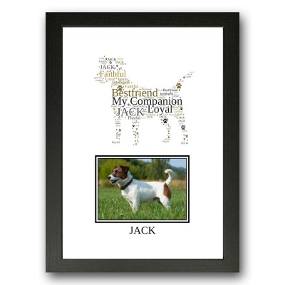 Personalised Jack Russell Terrier Word Art Gifts